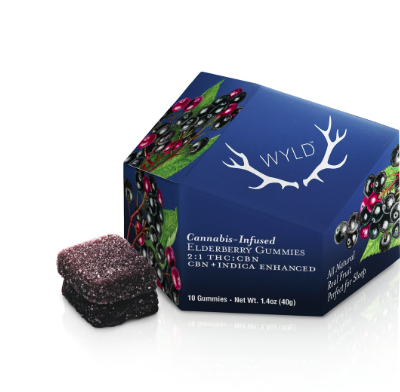 Elderberry 2:1 CBN + Indica Enhanced Gummies by WYLD
